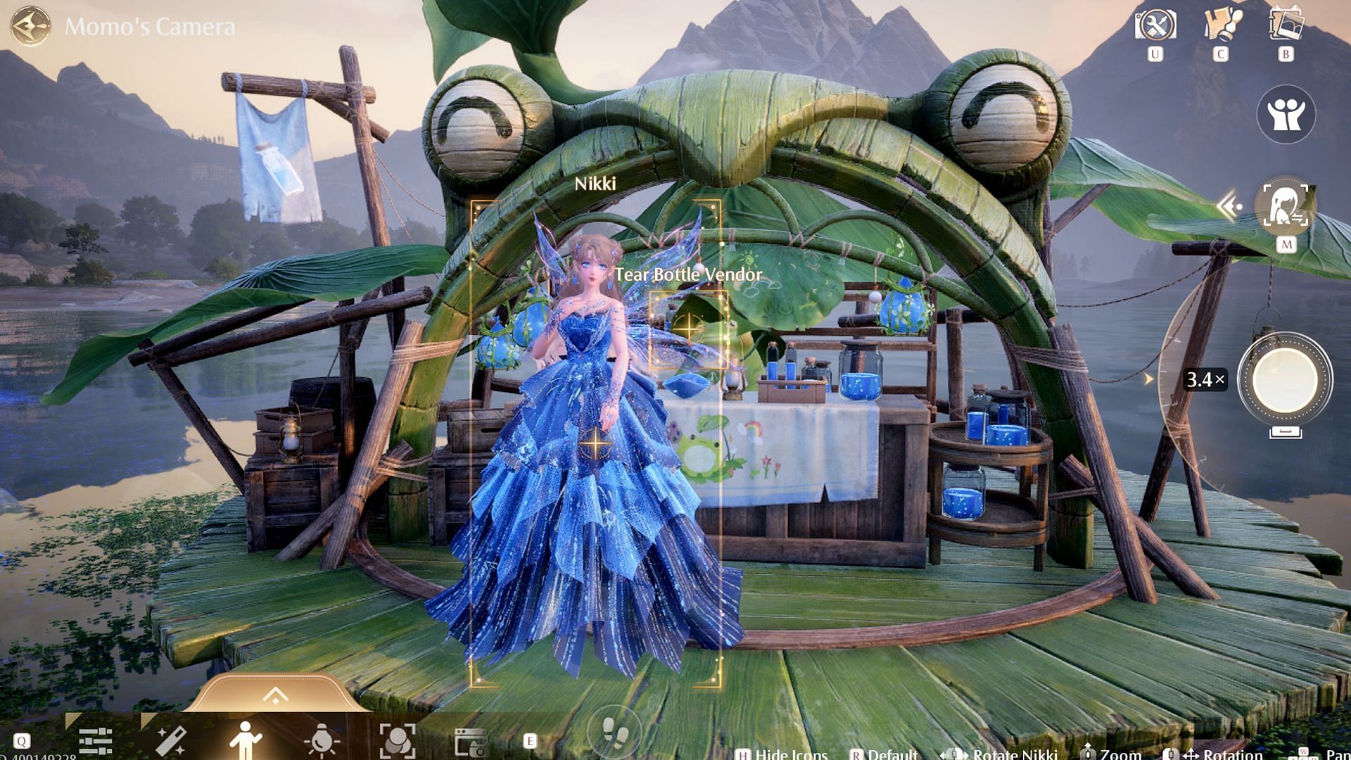 Take a photo along with Croaker (Image via Sportskeeda Gaming/Infold Games)